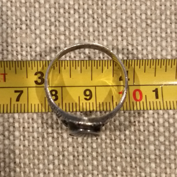 Gothic Ring Silver Blacken - Picture 6 of 7